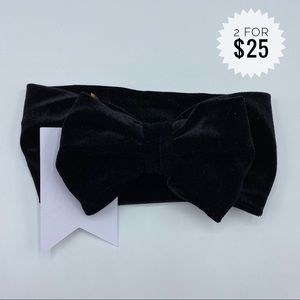 Velvet Baby Bow Headband